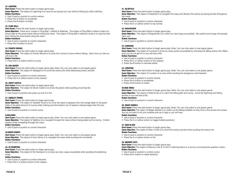 DreamGEAR 101 Wireless User Manual | Page 8 / 8