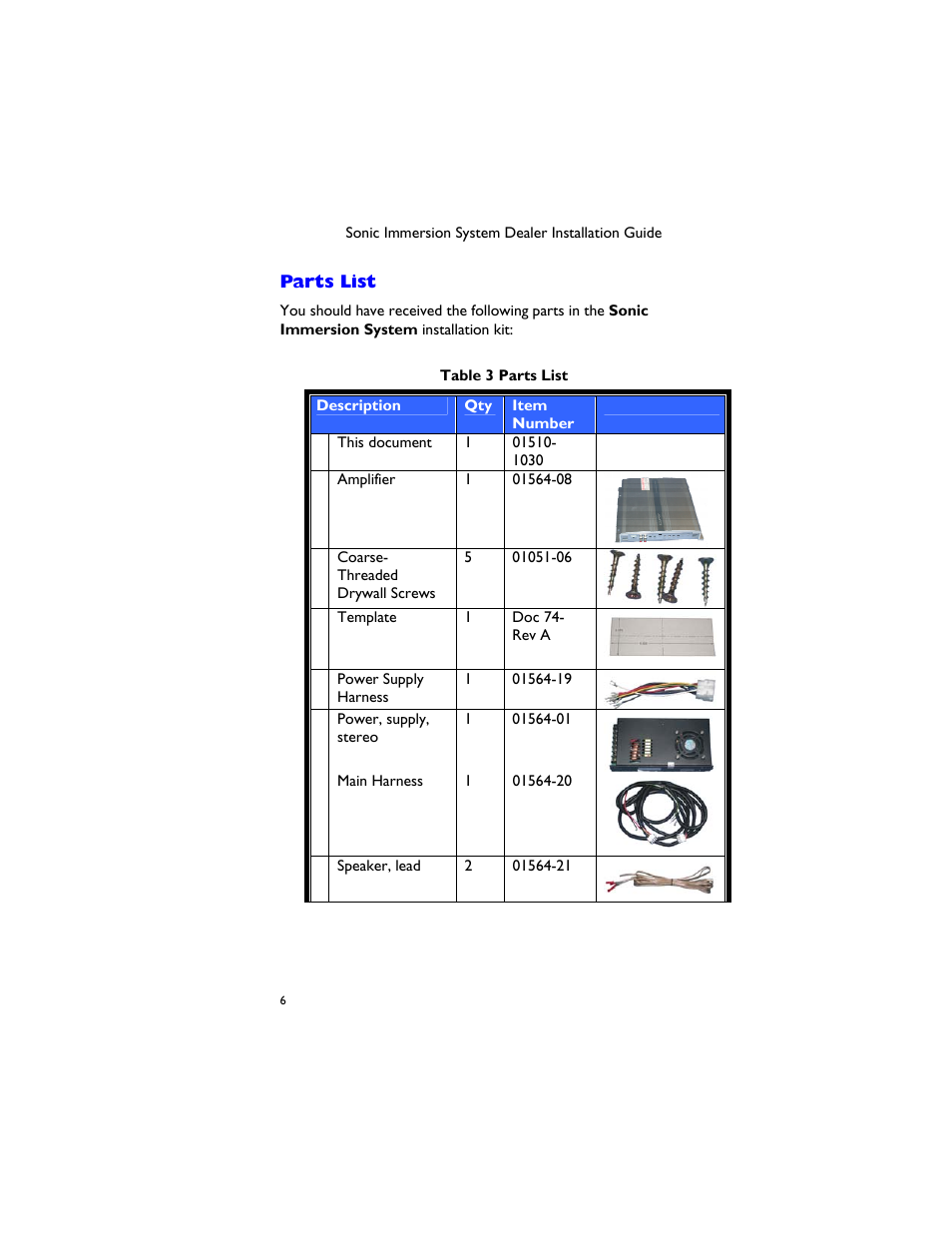 Parts list | Dimension One Spas 01510-1030 User Manual | Page 10 / 50