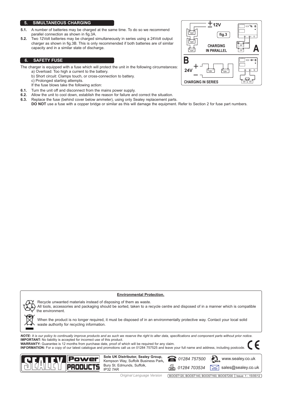 Sealey BOOST120 User Manual | Page 4 / 4