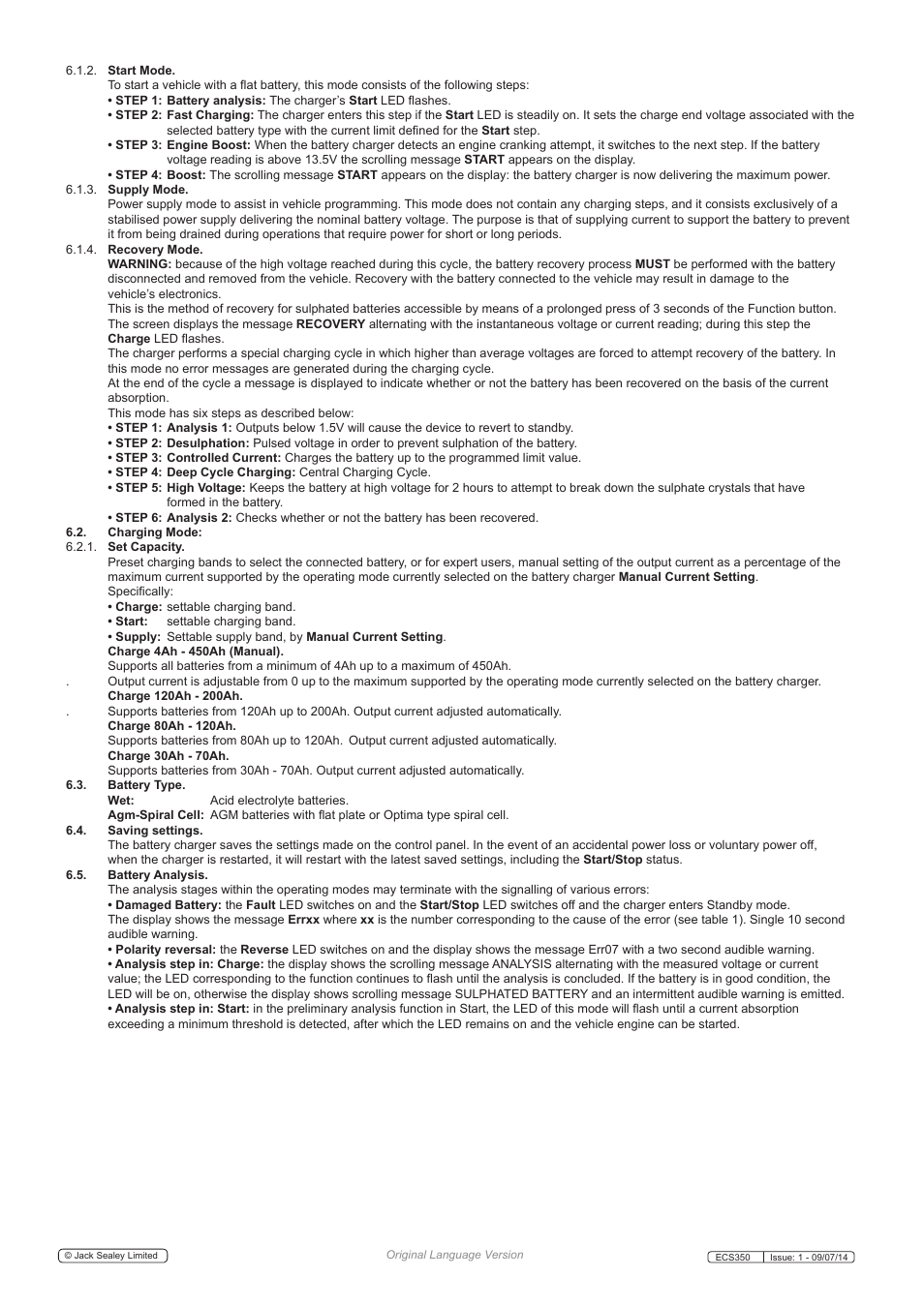 Sealey ECS350 User Manual | Page 5 / 7
