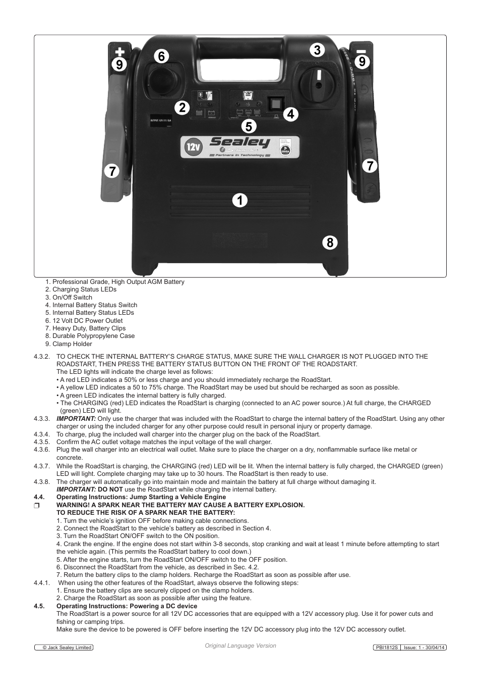 Sealey PBI1812S User Manual | Page 3 / 5