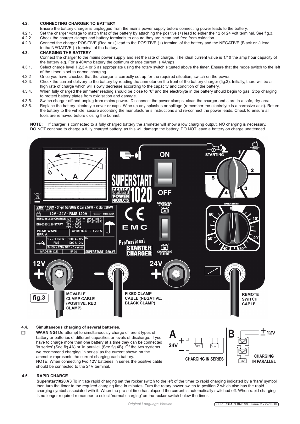 Fig.3 | Sealey SUPERSTART1020 User Manual | Page 3 / 4