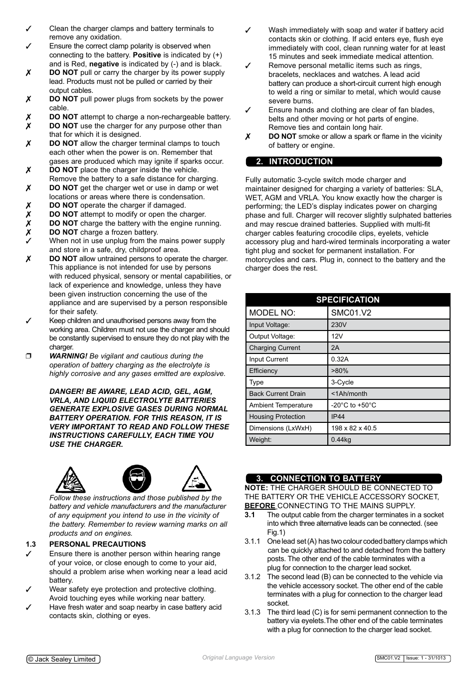 Sealey SMC01 User Manual | Page 2 / 3