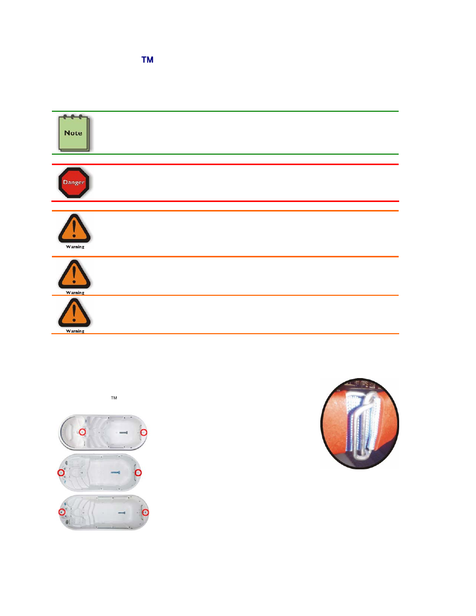 Hydrosport ™ swim system, Important safety instructions, Using the swim tether | Dimension One Spas Aquatic Fitness System User Manual | Page 19 / 31