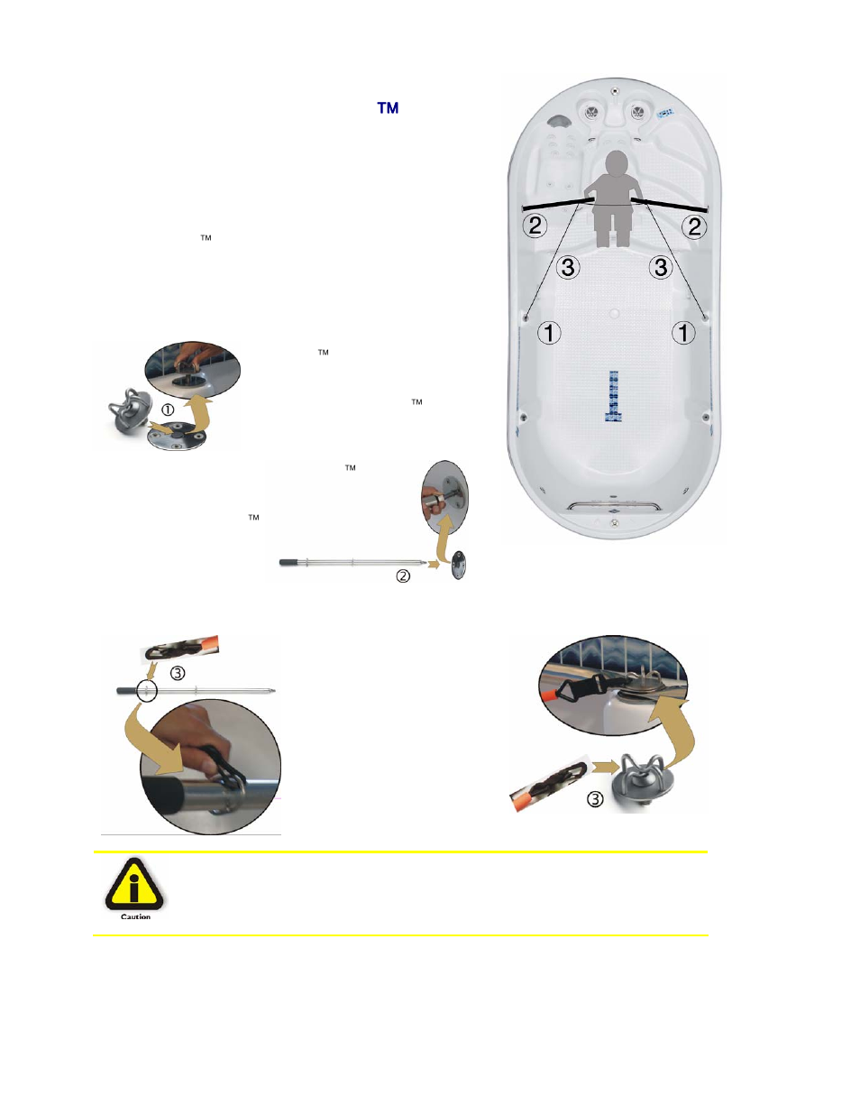 Optional hydrosport ™ rowing system, Installing the rowing system | Dimension One Spas Aquatic Fitness System User Manual | Page 21 / 31
