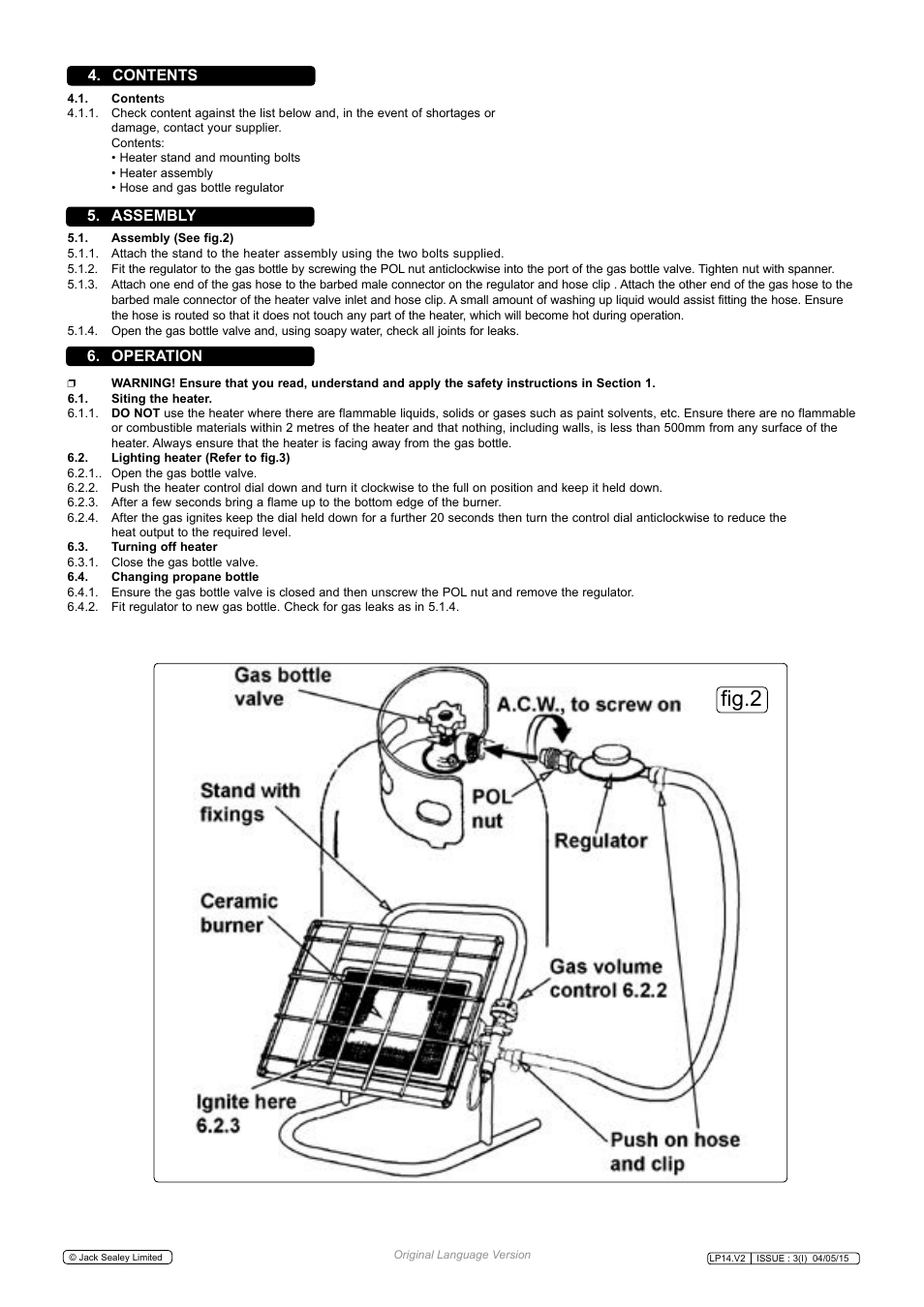 Sealey LP14 User Manual | Page 2 / 3