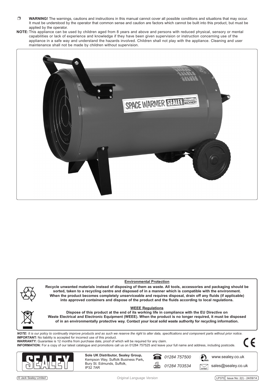 Sealey LP370 User Manual | Page 4 / 4