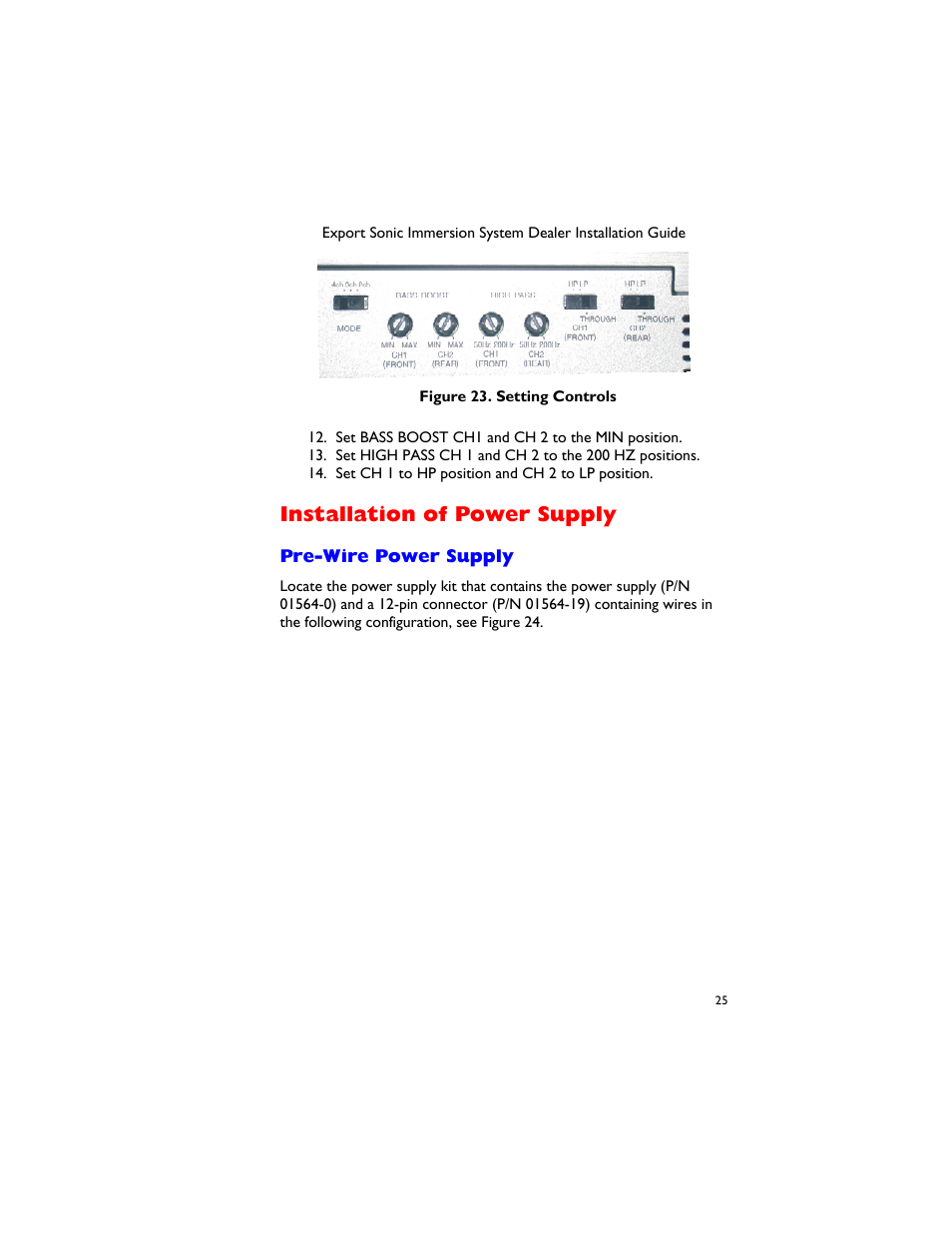 Installation of power supply, Pre-wire power supply, Nstallation of | Ower, Upply | Dimension One Spas 01510-1030E Rev A User Manual | Page 29 / 54