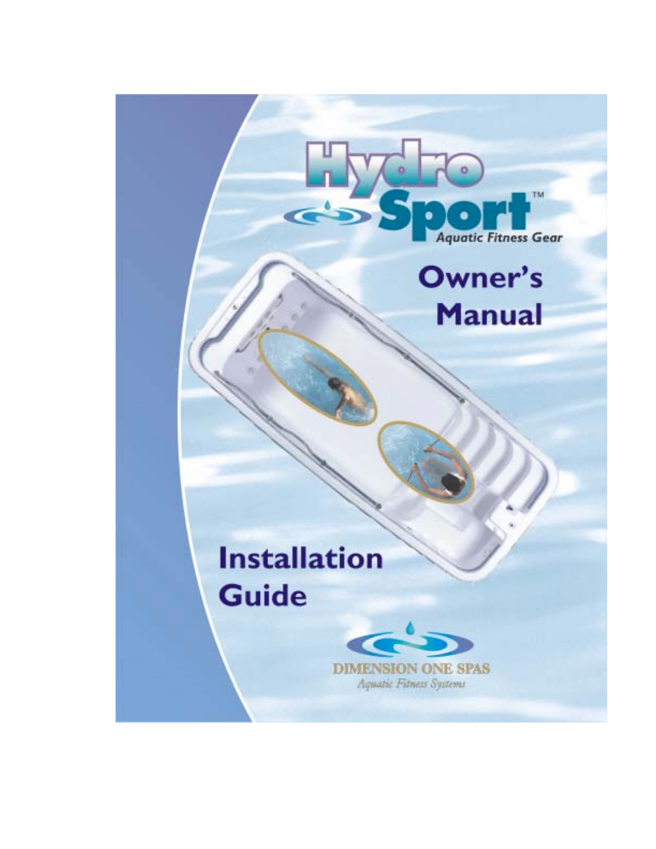 Dimension One Spas HYDRO SPORT User Manual | 66 pages