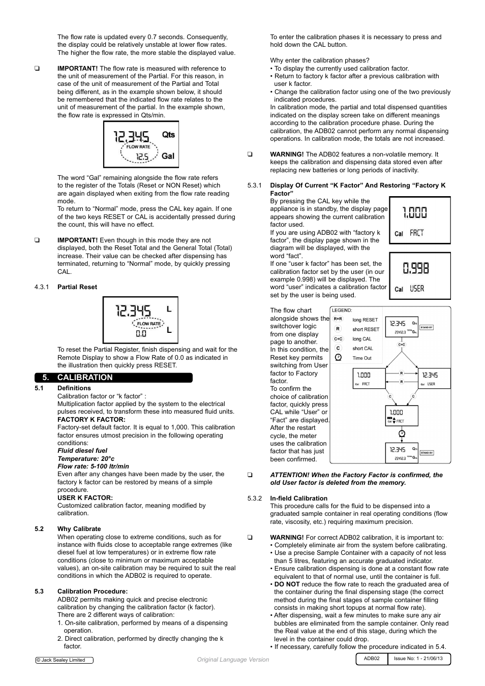 Calibration | Sealey ADB02 User Manual | Page 3 / 6