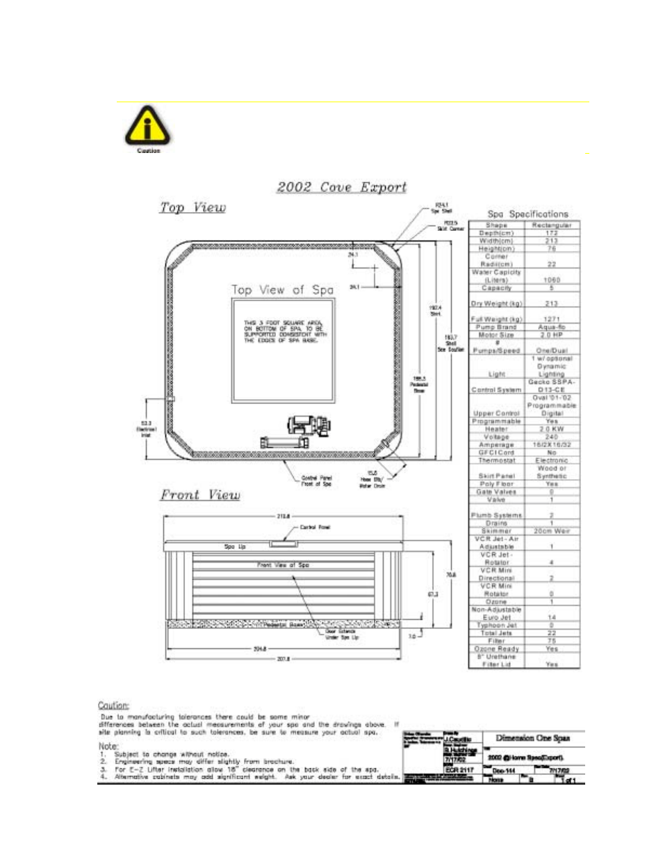 Cove | Dimension One Spas Home Hot Tubs User Manual | Page 25 / 36