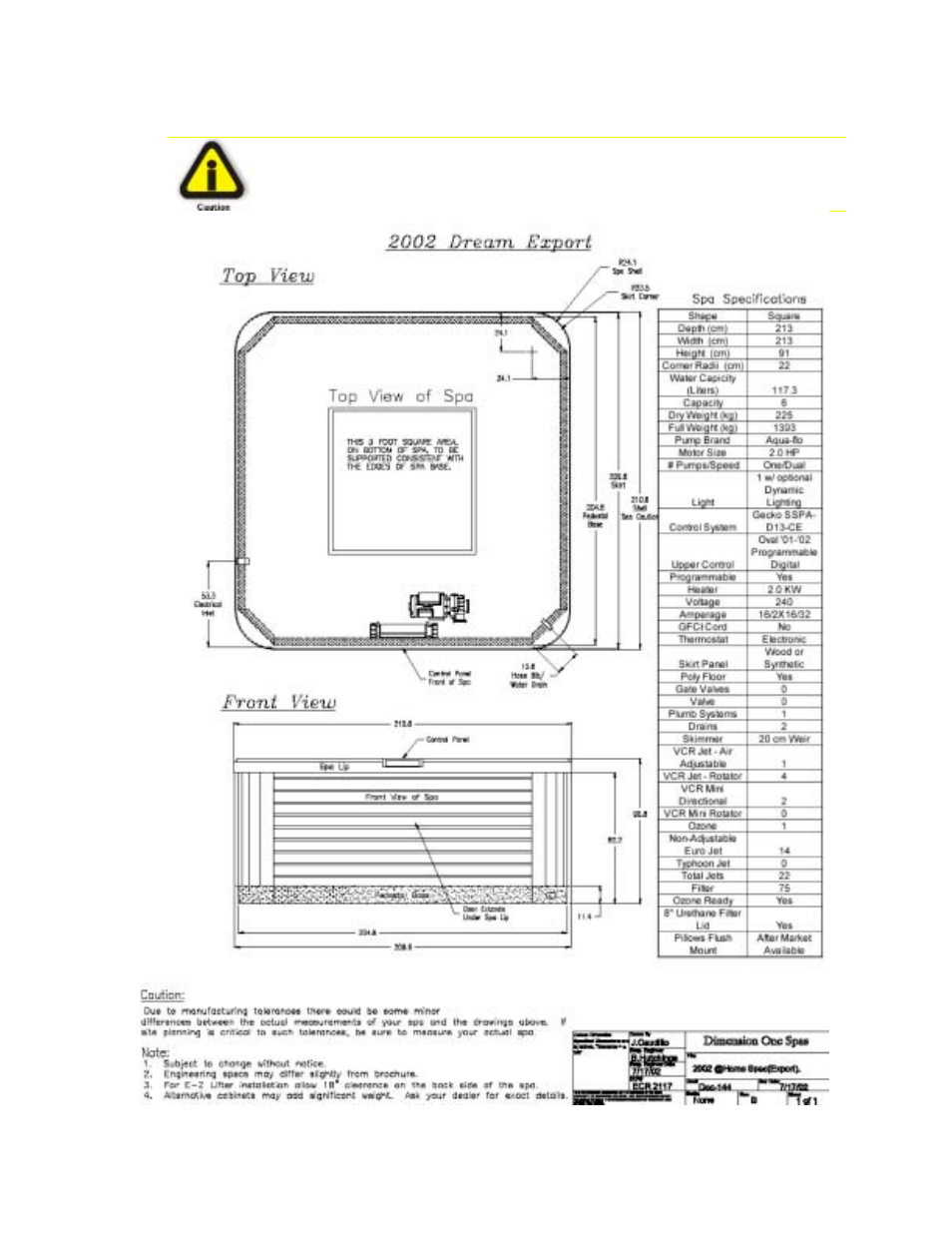Dream | Dimension One Spas Home Hot Tubs User Manual | Page 27 / 36