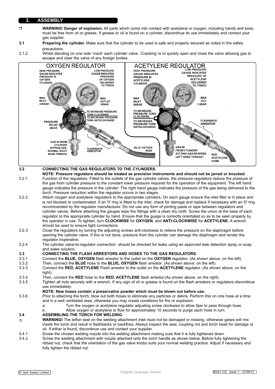 Sealey SGA1 User Manual | Page 2 / 5