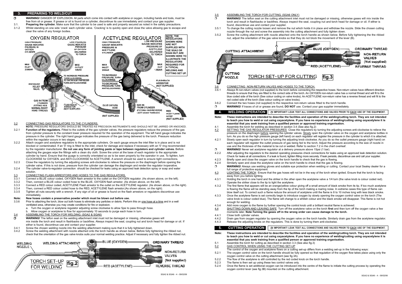Fig.2, Fig.3 | Sealey SGA2 User Manual | Page 2 / 2