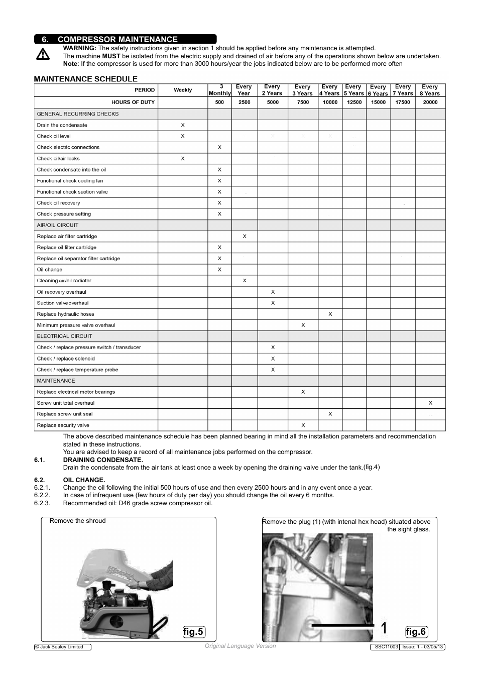 Fig.5 fig.6 | Sealey SSC11003 User Manual | Page 5 / 9