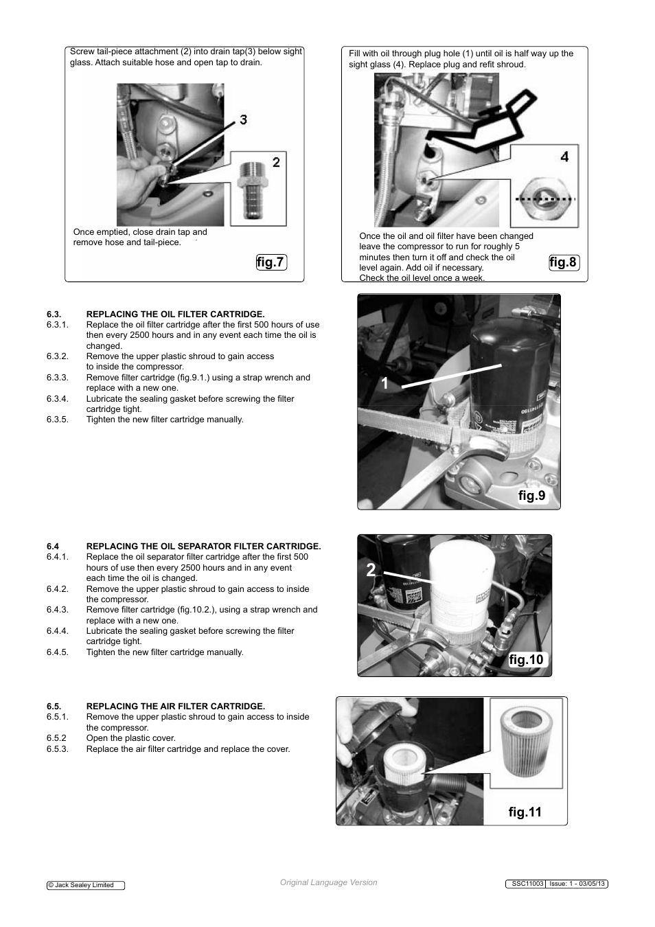 Sealey SSC11003 User Manual | Page 6 / 9