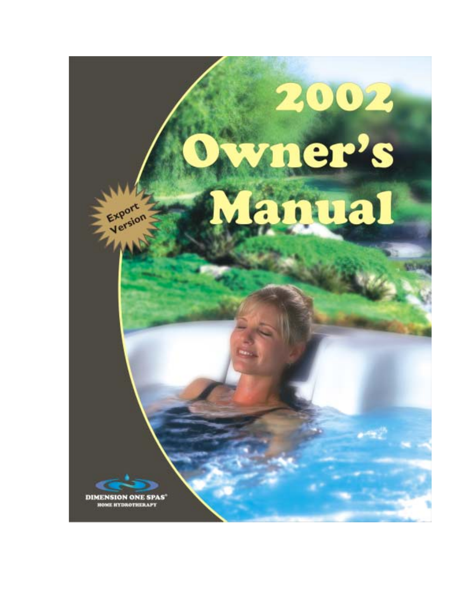 Dimension One Spas Dynamic Massage Sequencer User Manual | 40 pages
