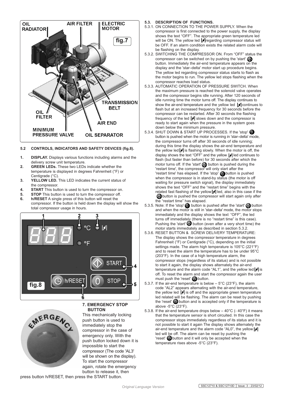 Fig.7, Fig.8 | Sealey SSC12710 User Manual | Page 6 / 14