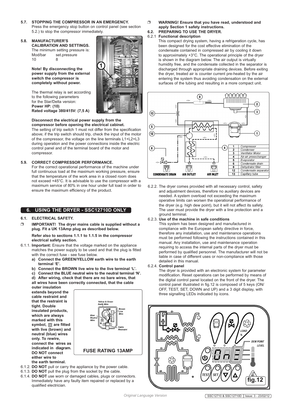 Fig.12 | Sealey SSC12710 User Manual | Page 8 / 14