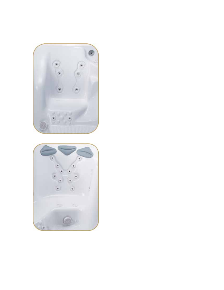 Bench seat, Pivot seat | Dimension One Spas Bay Collection User Manual | Page 15 / 72