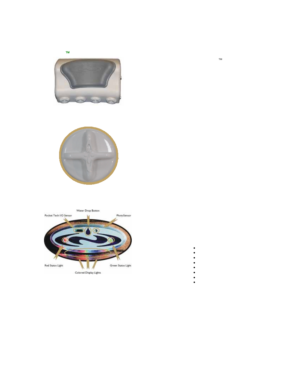 Neckflex\( jet pillow – all models, Jet system selector valve – all models, Iwatch – all models | Neckflex™ jet pillow – all models | Dimension One Spas Bay Collection User Manual | Page 27 / 72