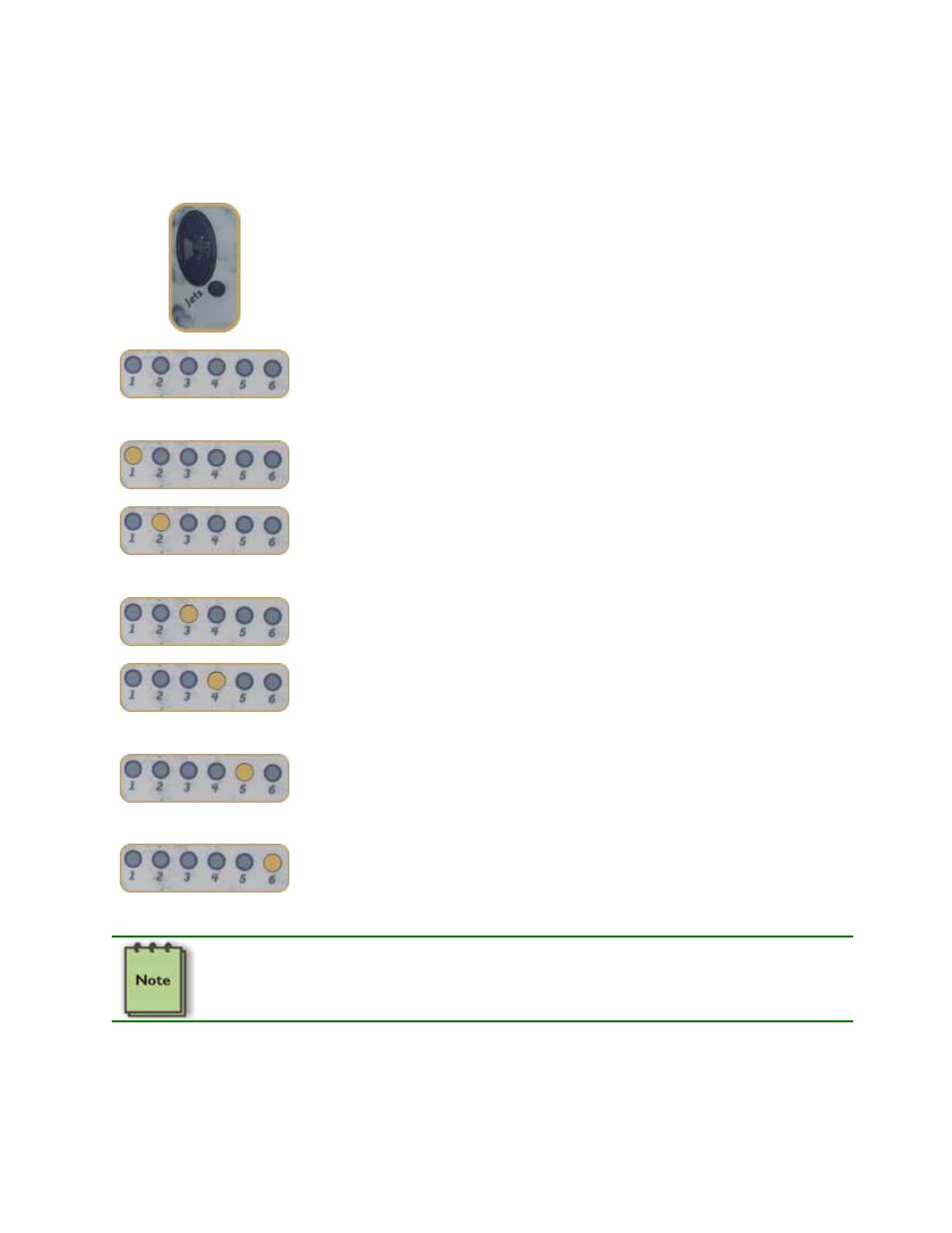 Operating the dynamic massage sequencer | Dimension One Spas Bay Collection User Manual | Page 44 / 72