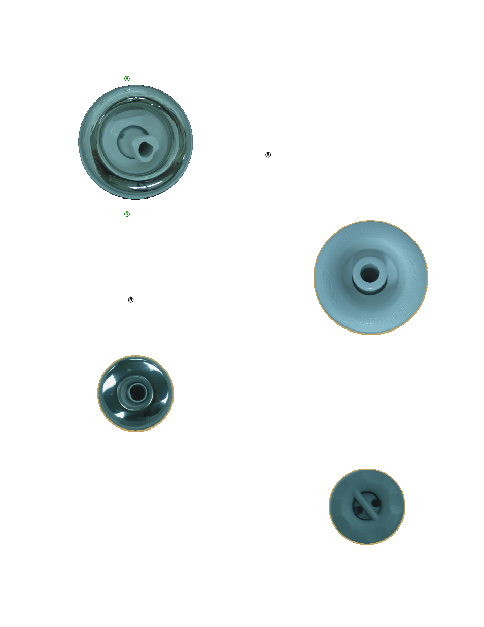 Mini vcr jets\( – rotator, Mini vcr jets\( – directional, Euro jets – directional | Euro jets – rotator, Mini vcr jets® – rotator, Mini vcr jets® – directional | Dimension One Spas Bay Collection User Manual | Page 49 / 72