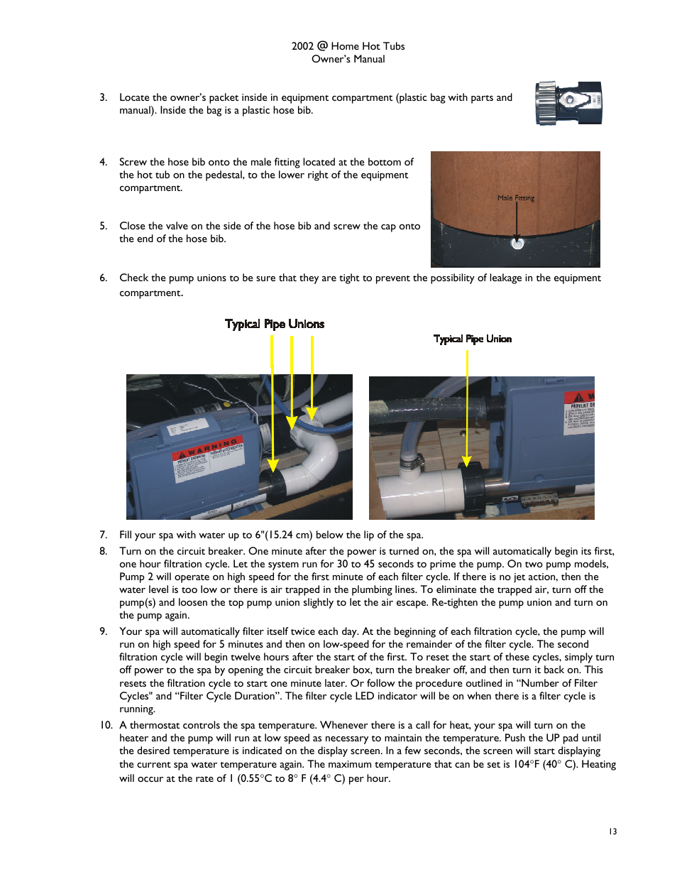 Dimension One Spas @home Dream HP User Manual | Page 17 / 28