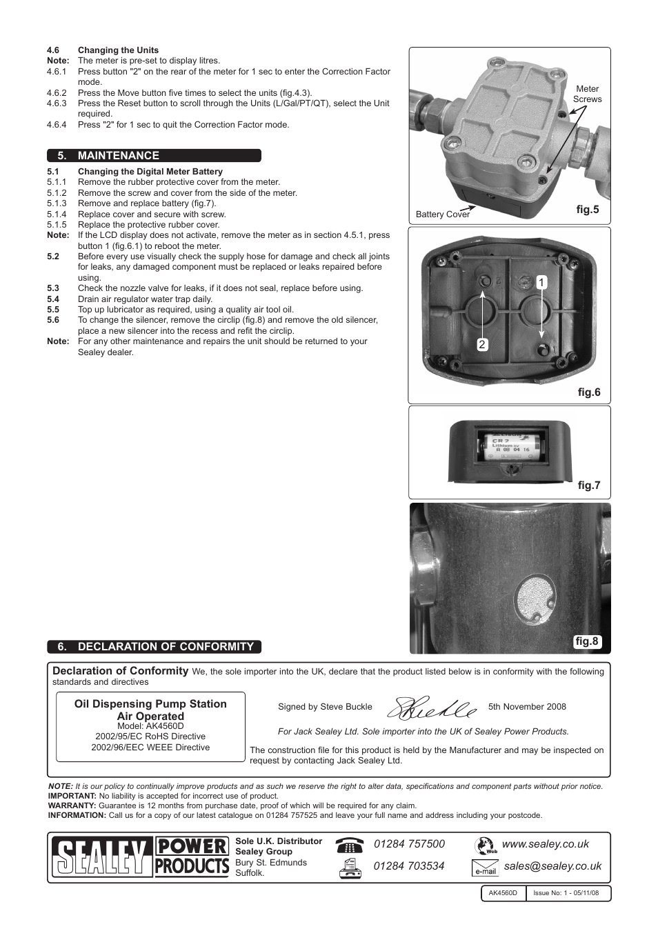 Sealey AK4560D User Manual | Page 3 / 3