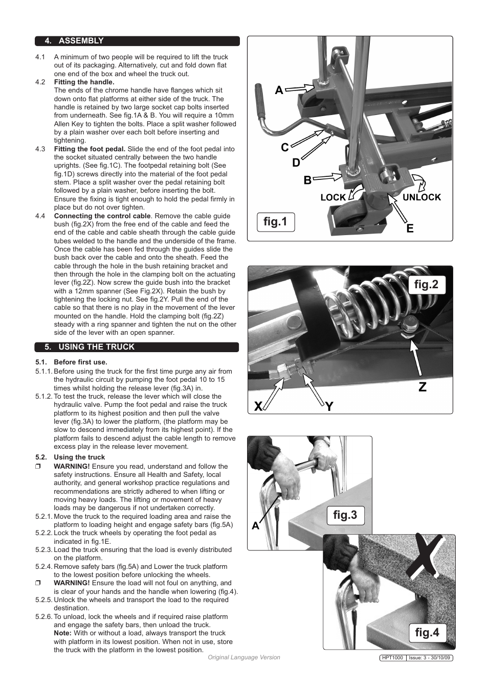 Fig.2 fig.3, Fig.4, Fig.1 | Sealey HPT1000 User Manual | Page 2 / 3