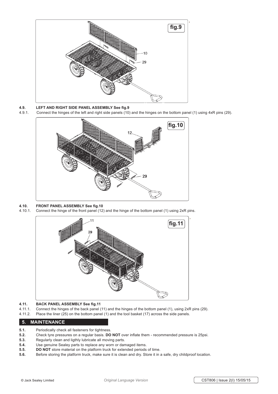 Sealey CST806 User Manual | Page 5 / 6