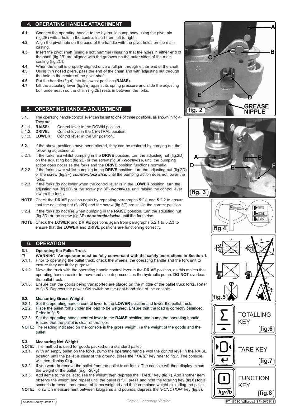 Fig. 3 fig.4, Fig. 2 | Sealey PT1150SC User Manual | Page 2 / 3