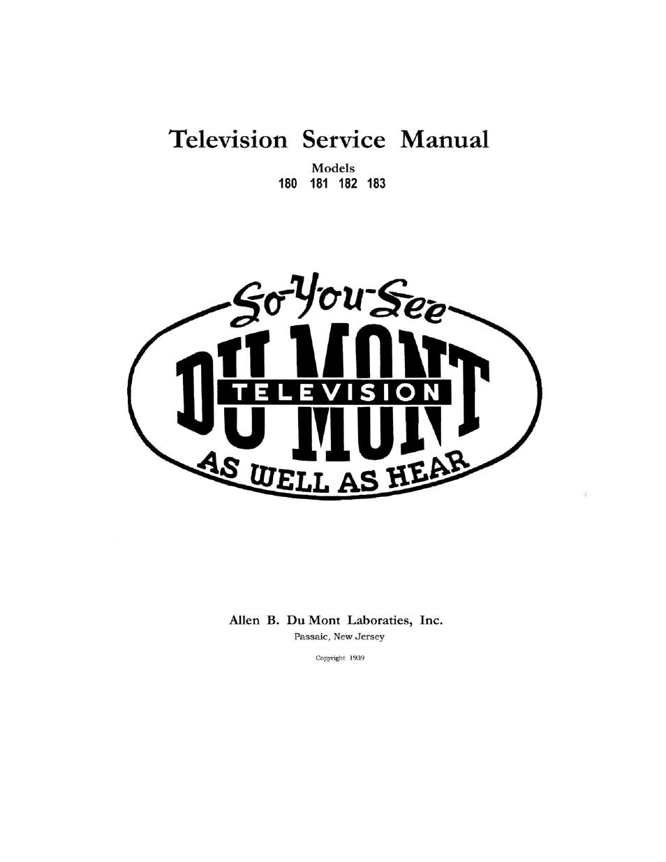 Dumont 182 User Manual | 24 pages