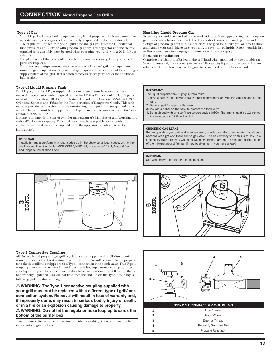 Connection, Brnr | Ducane 2020801 User Manual | Page 13 / 64
