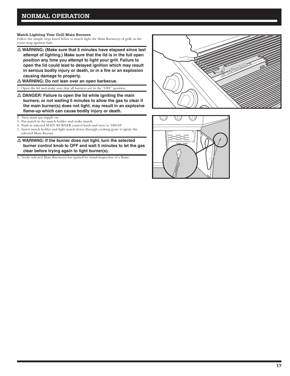 Normal operation | Ducane 2020801 User Manual | Page 17 / 64