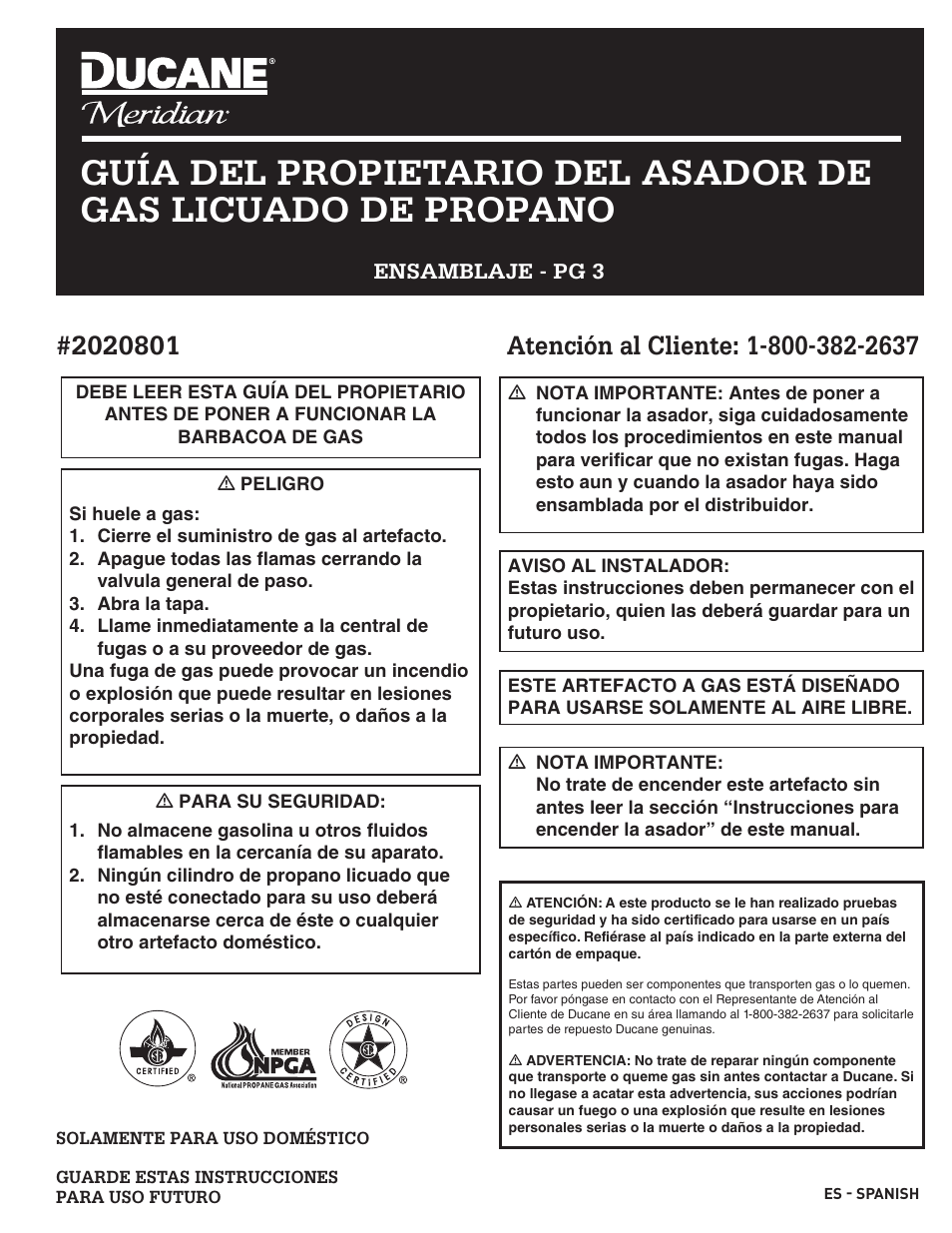 Ducane 2020801 User Manual | Page 27 / 64