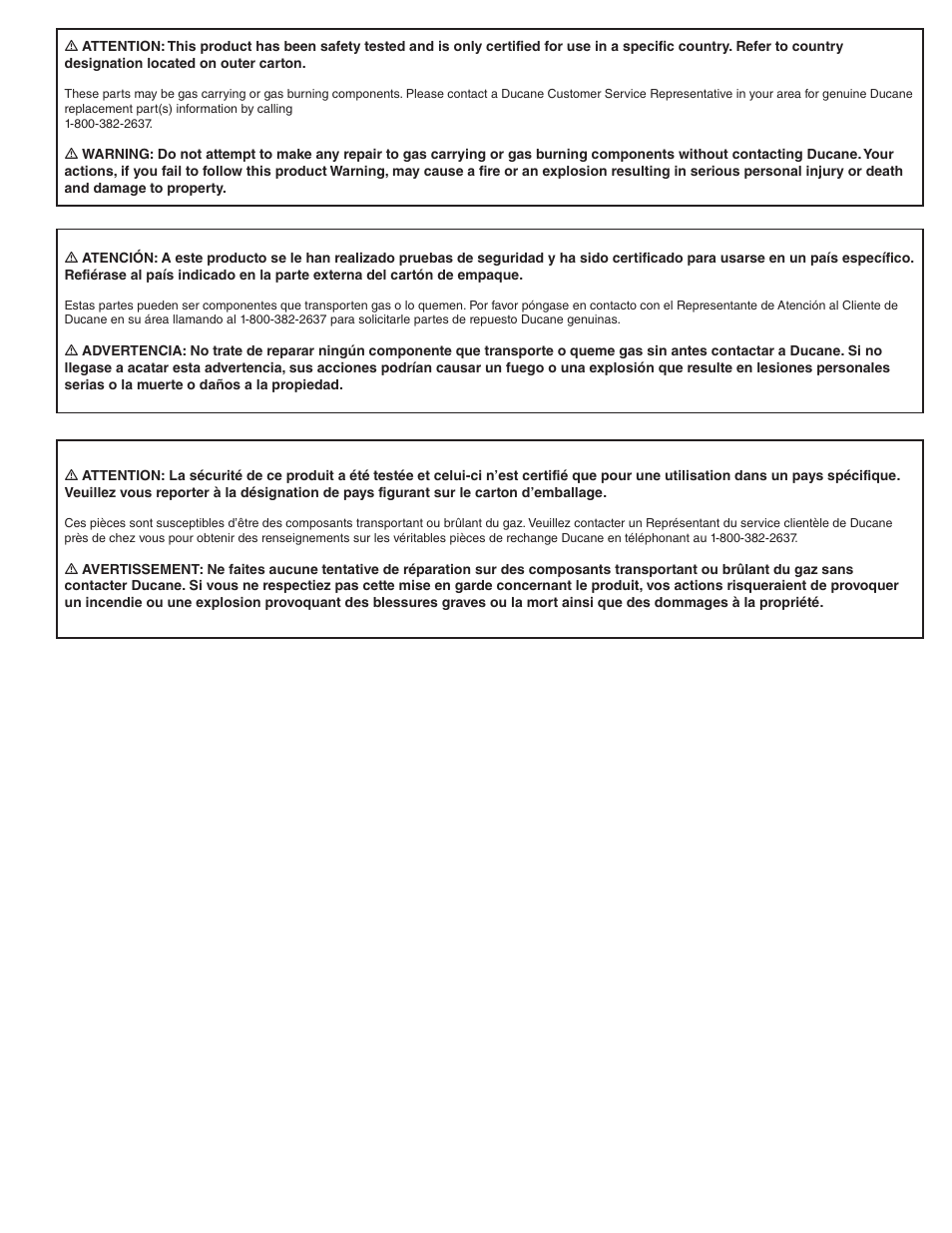 Ducane 2020801 User Manual | Page 61 / 64