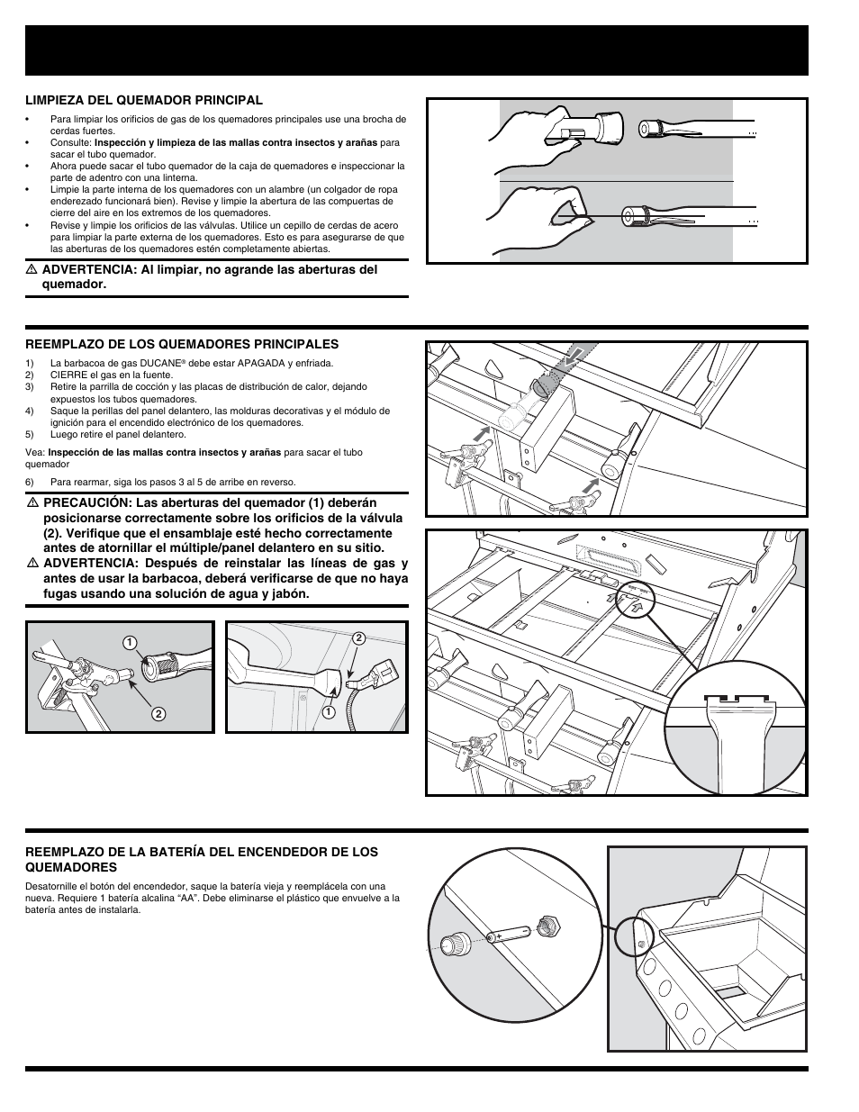 Mantenimiento anual | Ducane Natural 3400 User Manual | Page 46 / 64