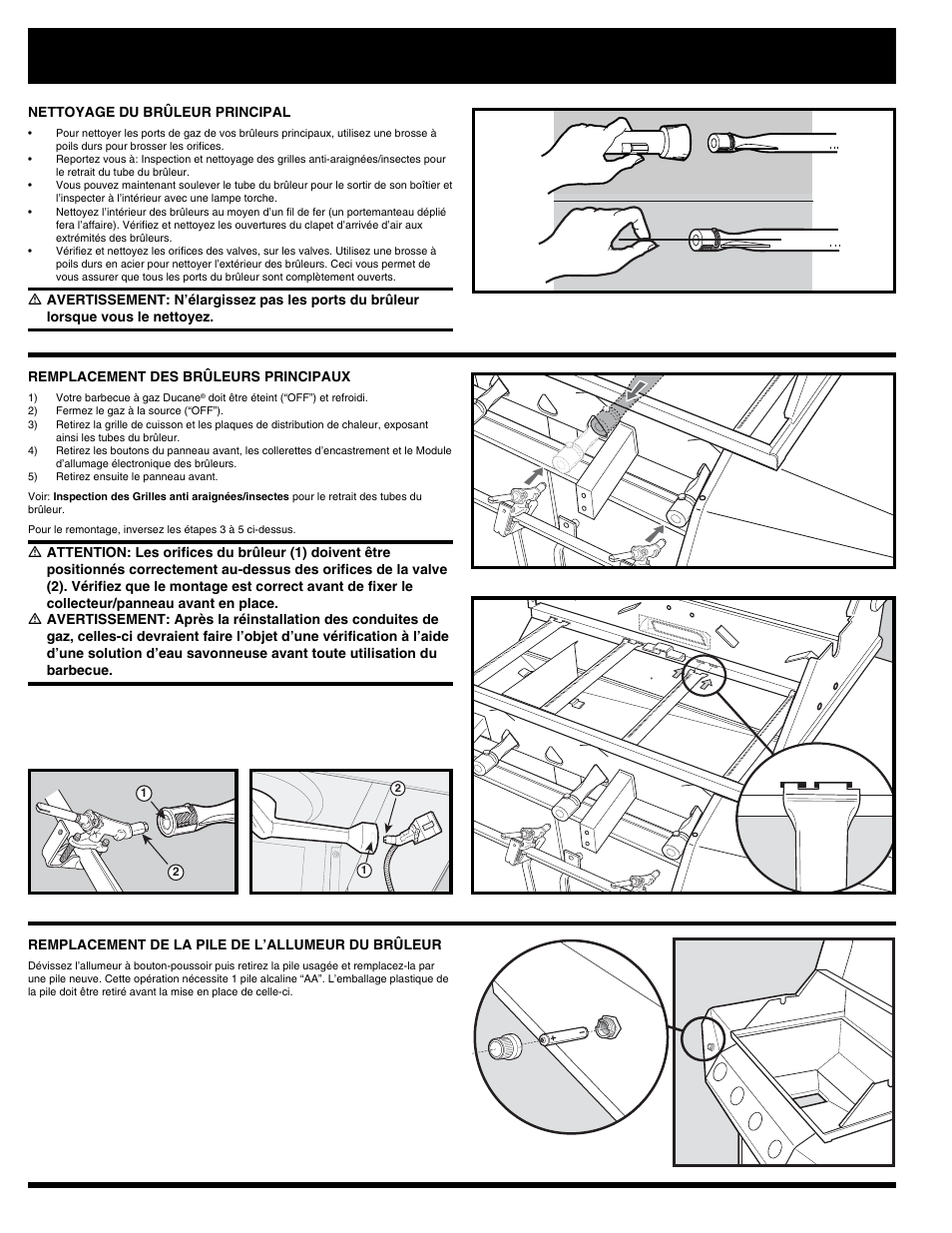 Maintenance annuelle | Ducane Natural 3400 User Manual | Page 62 / 64