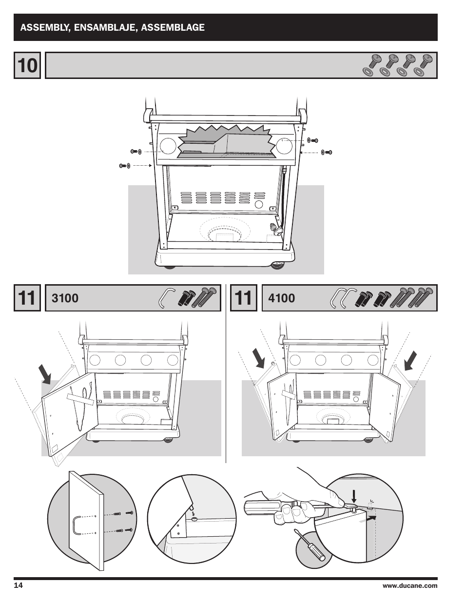 Ducane Duacne Affinity LP Gass Grill 3100 User Manual | Page 14 / 60