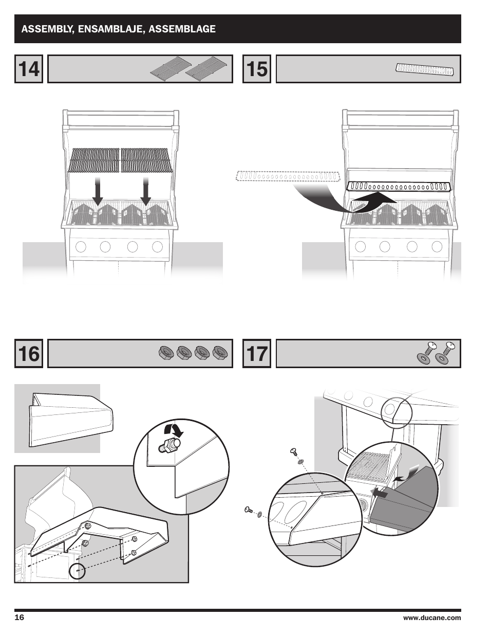 Ducane Duacne Affinity LP Gass Grill 3100 User Manual | Page 16 / 60