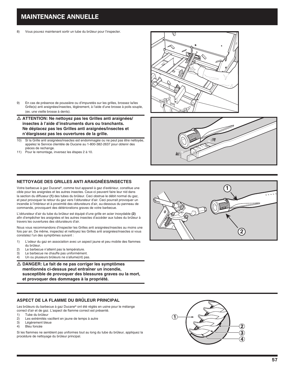 Maintenance annuelle | Ducane Duacne Affinity LP Gass Grill 3100 User Manual | Page 57 / 60