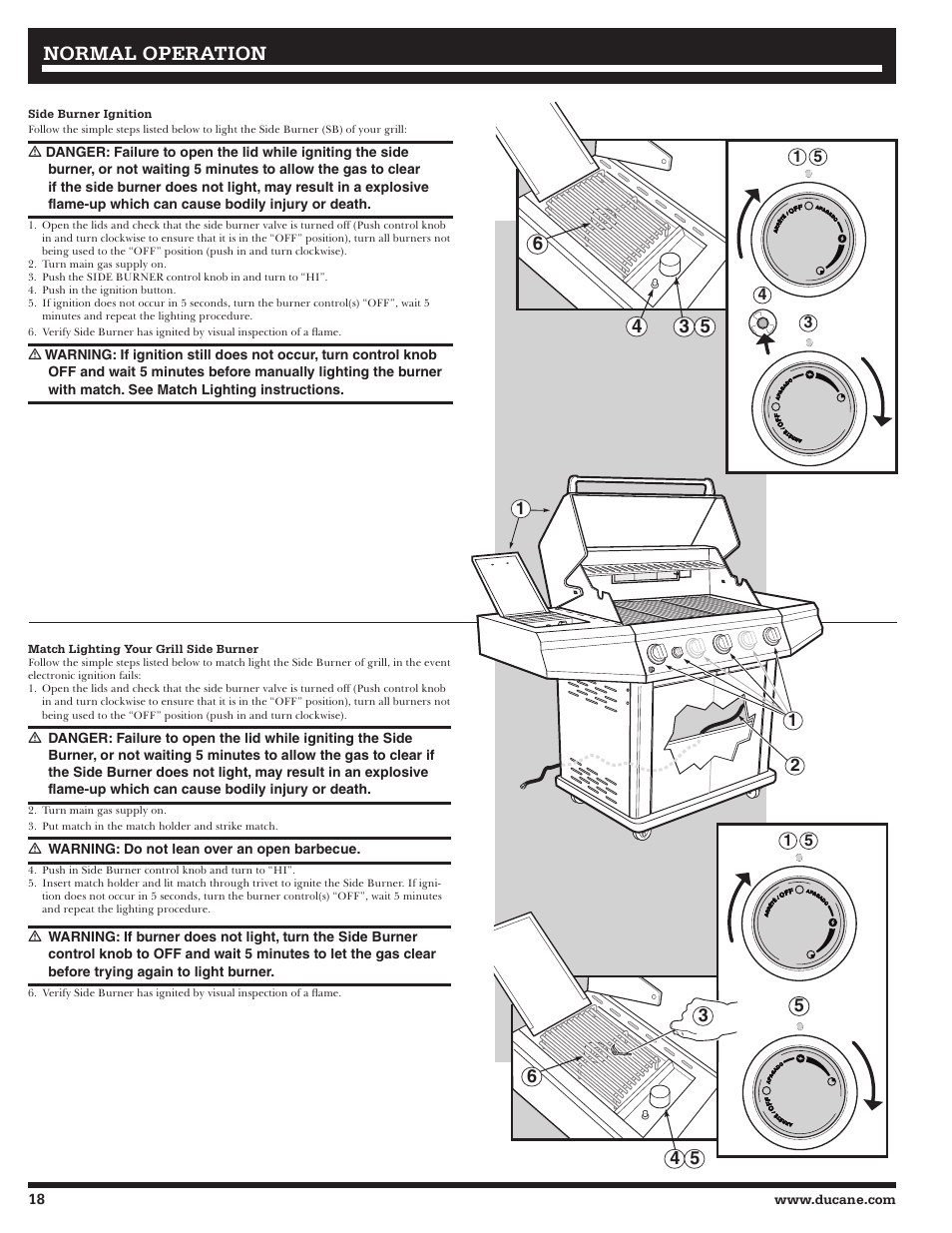 Normal operation | Ducane 3400 User Manual | Page 18 / 64