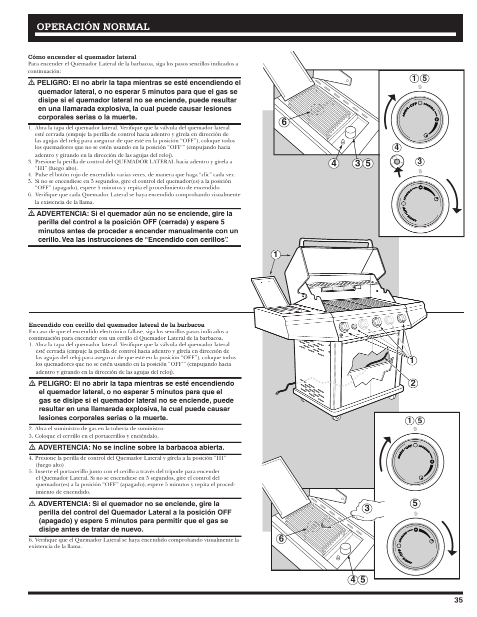 Operación normal | Ducane 3400 User Manual | Page 35 / 64