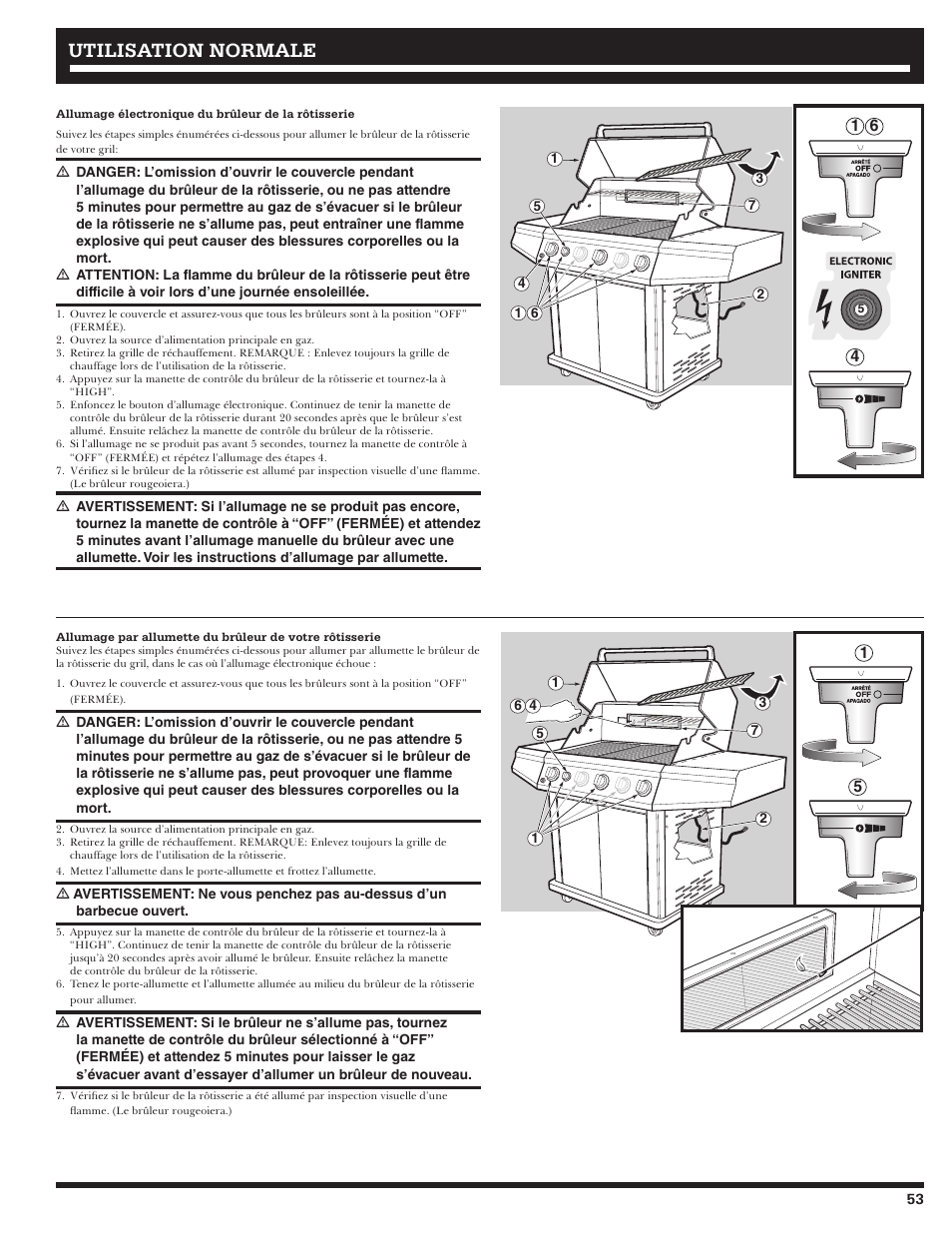 Utilisation normale | Ducane 3400 User Manual | Page 53 / 64