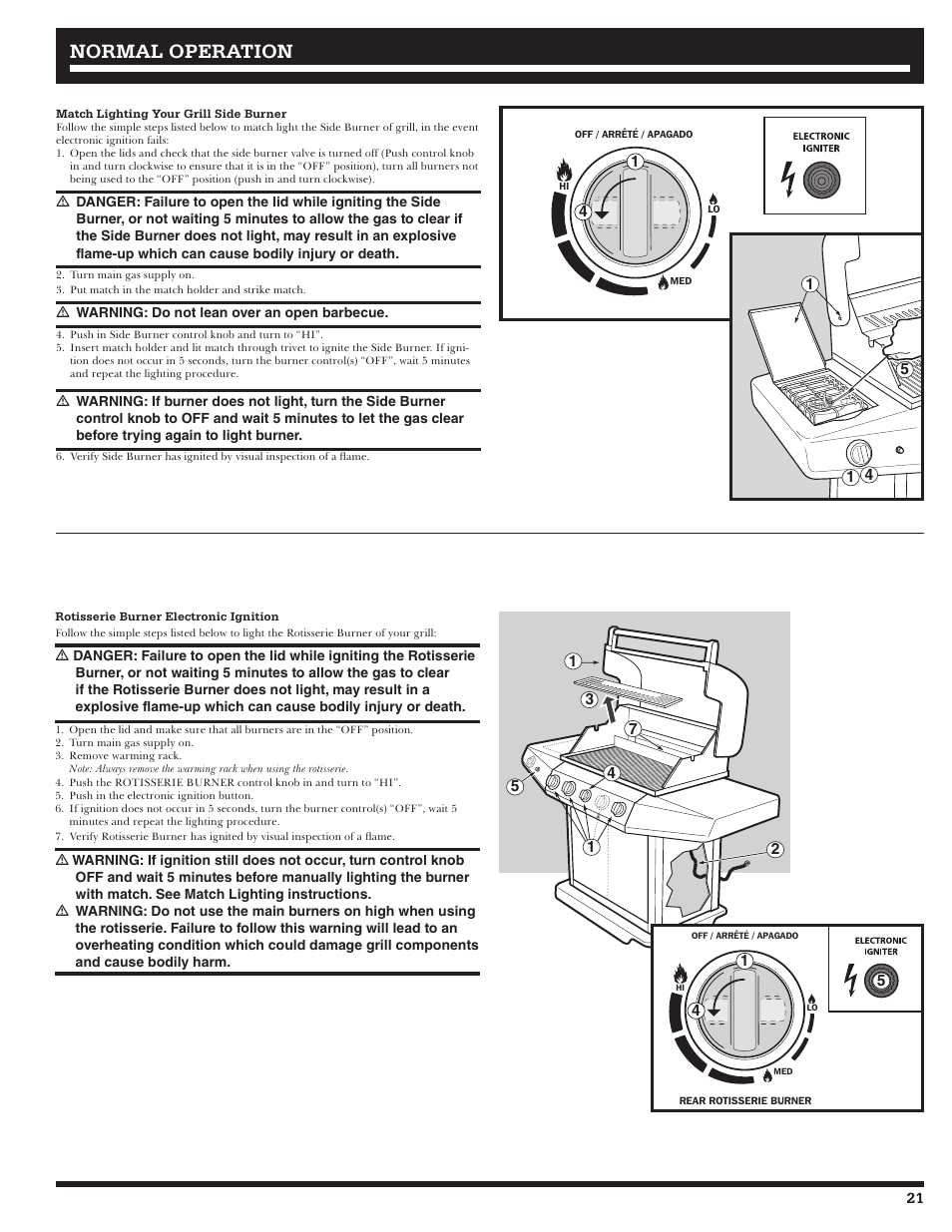 Normal operation | Ducane AFFINITY 4400 User Manual | Page 21 / 64