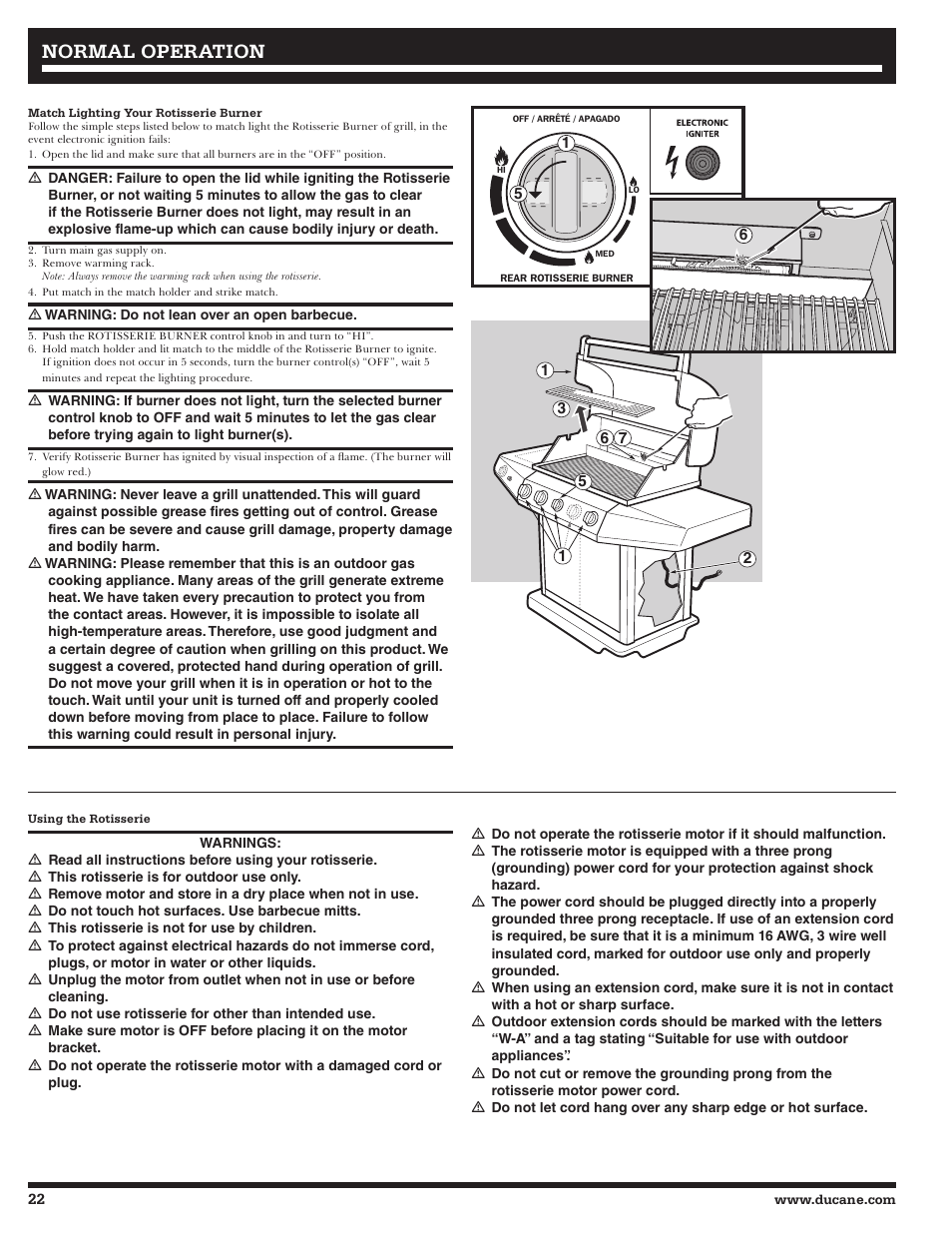 Normal operation | Ducane AFFINITY 4400 User Manual | Page 22 / 64
