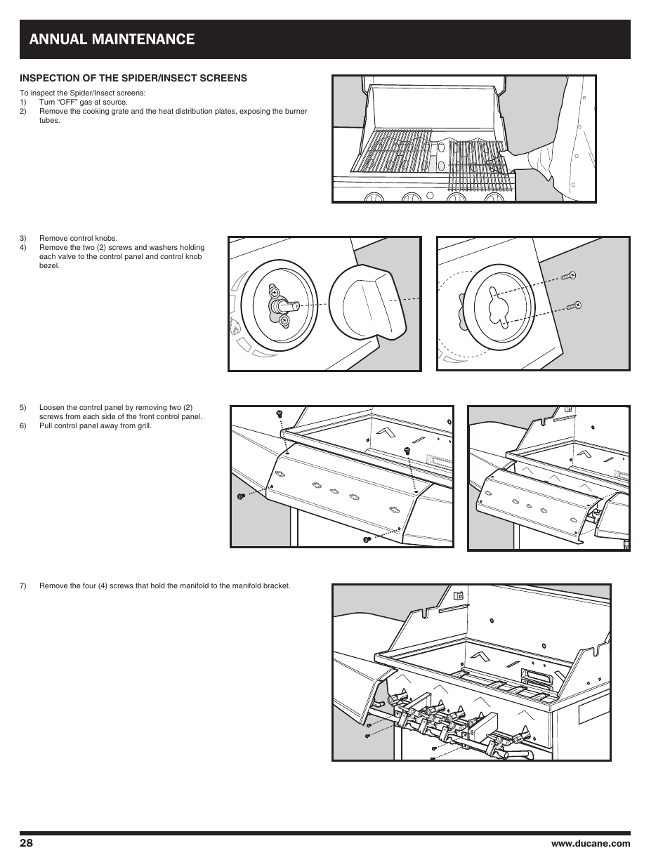 Annual maintenance | Ducane AFFINITY 4100 User Manual | Page 28 / 60