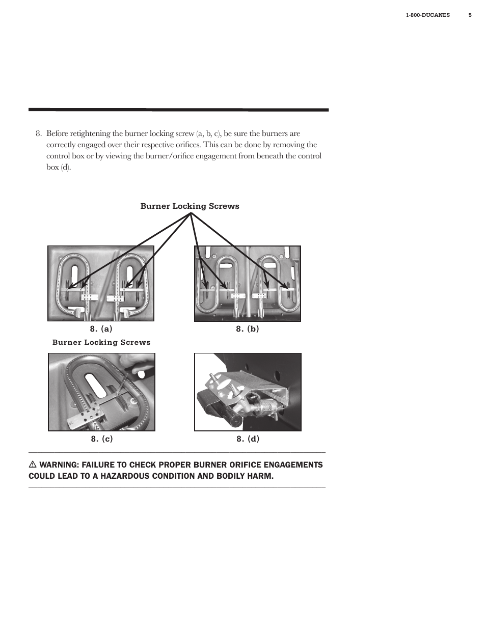 Ducane 436 INCH 2-BURNER 20211710 User Manual | Page 5 / 12