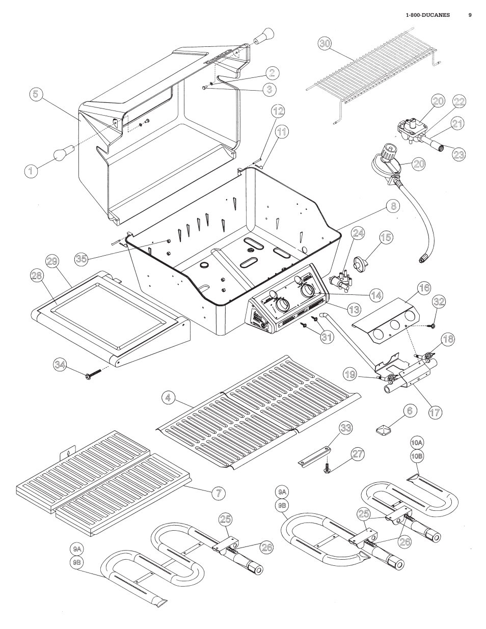 Ducane 436 INCH 2-BURNER 20211710 User Manual | Page 9 / 12